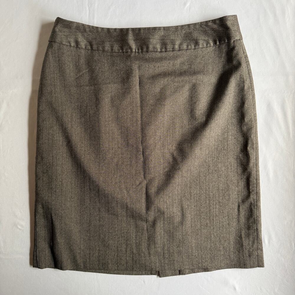 Banana Republic Brown Pencil Skirt Size 8 Office Siren Preppy Minimalist Chic